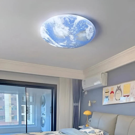LED lustr EARTH 41W, průměr 30cm, studené/teplé/neutrální světlo, modré LED lustry Výchozí název Alessandro Design