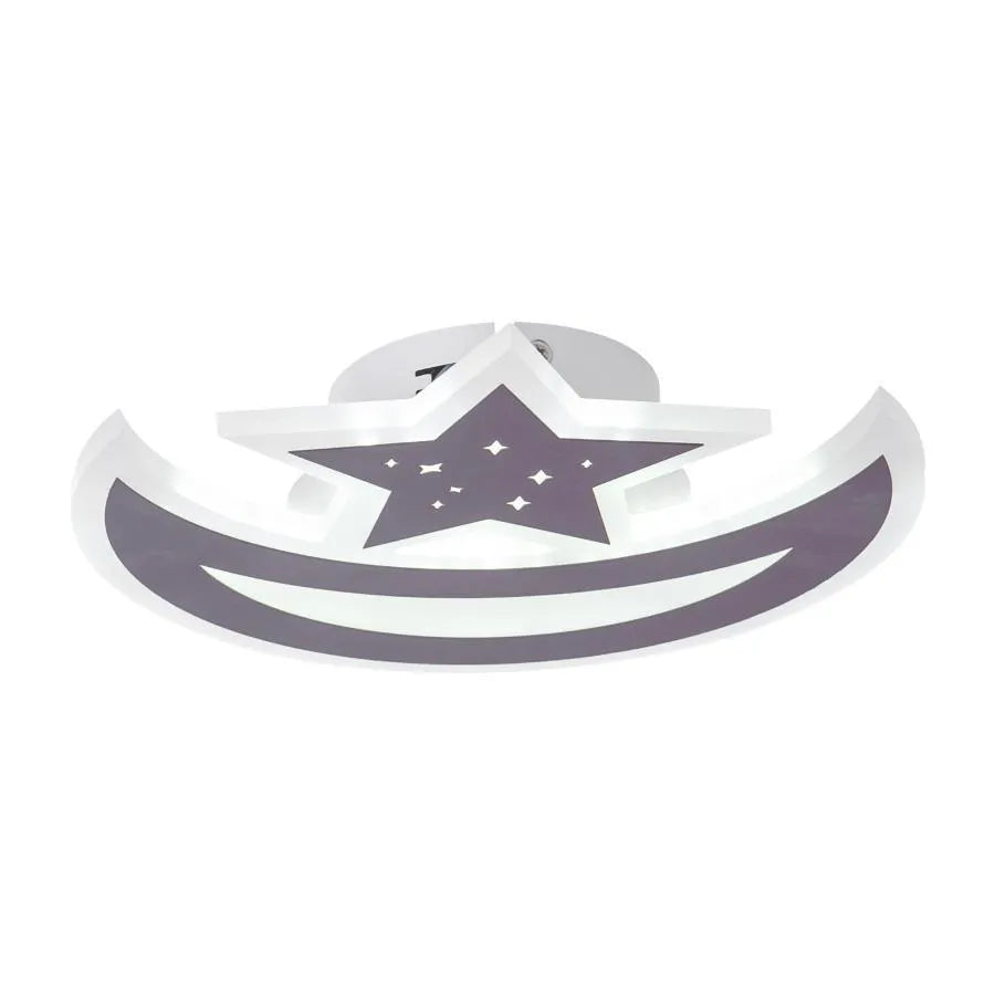 LED lustr ELLY 36W, měsíc a hvězda, studené/teplé/neutrální světlo, hnědý LED lustr Výchozí název Alessandro Design