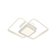 DUOFORM LED lustr 21W, 3 čtverce, studené/teplé/neutrální světlo, bílá Aplikované LED lustry Výchozí název Alessandro Design