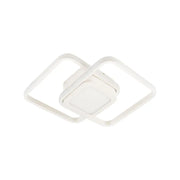 DUOFORM LED lustr 21W, 3 čtverce, studené/teplé/neutrální světlo, bílá Aplikované LED lustry Výchozí název Alessandro Design