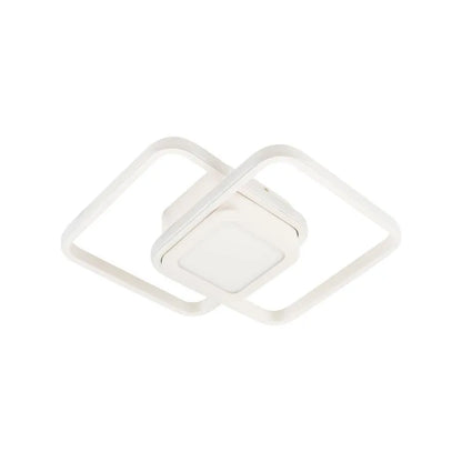 DUOFORM LED lustr 21W, 3 čtverce, studené/teplé/neutrální světlo, bílá Aplikované LED lustry Výchozí název Alessandro Design