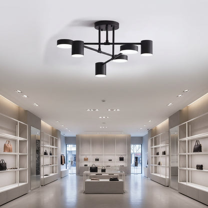 LED lustr GALIOS 26W, 6 prvků, studené/teplé/neutrální světlo, černá Aplikované LED lustry Výchozí název Alessandro Design