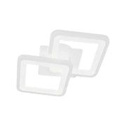 GIANI LED stropní svítidlo 26W, 2 čtverce, studené/teplé/neutrální světlo, bílá