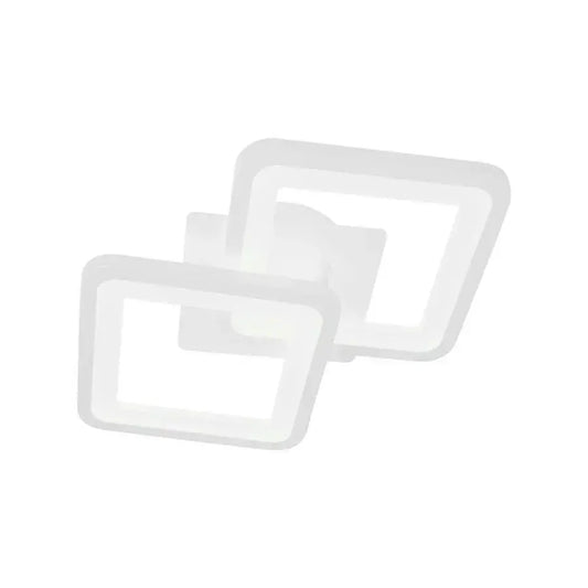 GIANI LED stropní svítidlo 26W, 2 čtverce, studené/teplé/neutrální světlo, bílá