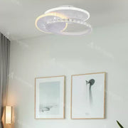 LED stropní svítidlo s krystalem HOLLANCE 24W, 3 prvky, studené/teplé/neutrální světlo, bílá