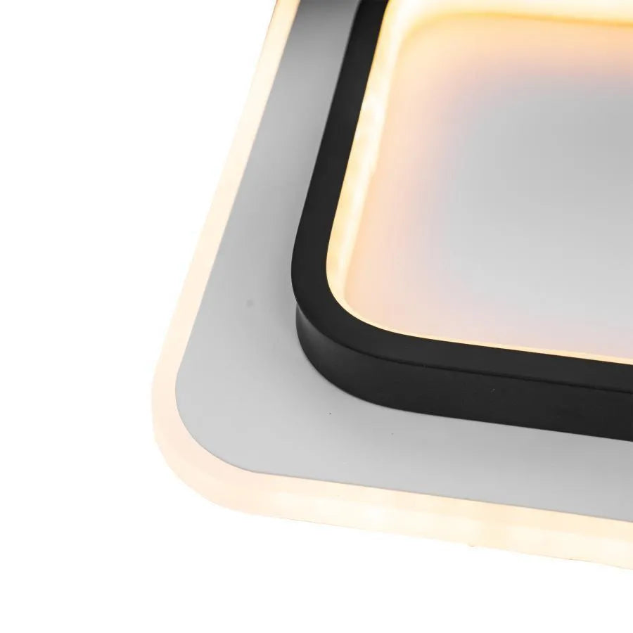 KHAI 20W LED stropní svítidlo, studené/teplé/neutrální světlo, černá bílá