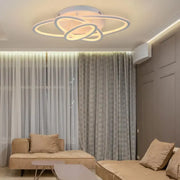 LED lustr s dálkovým ovládáním TIANA 78W, 3 elipsy, studené/teplé/neutrální světlo, stmívatelné, bílý LED lustr s dálkovým ovládáním Výchozí název Alessandro Design