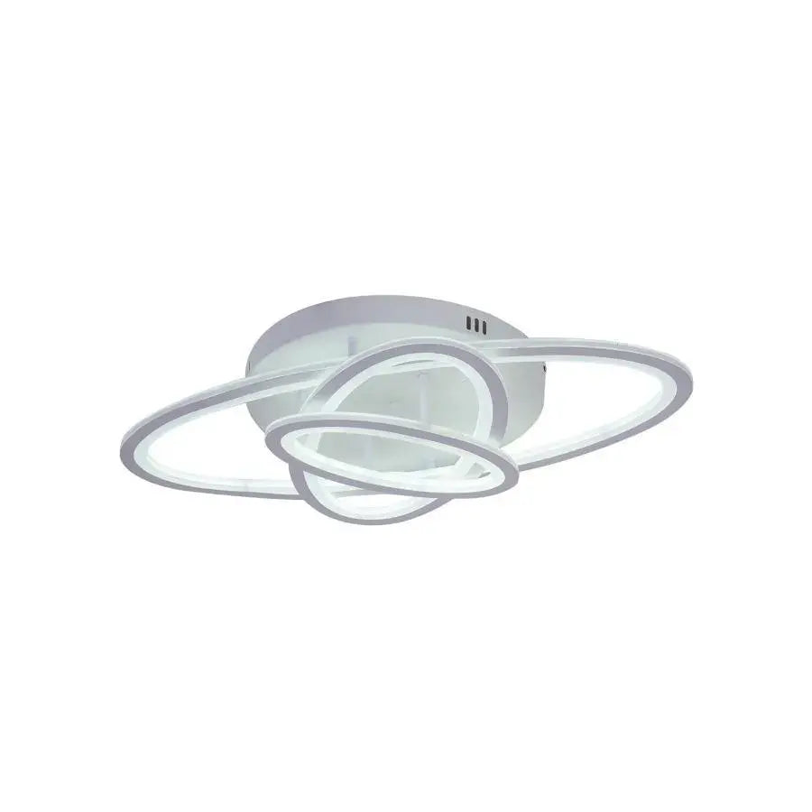 LED lustr s dálkovým ovládáním TIANA 78W, 3 elipsy, studené/teplé/neutrální světlo, stmívatelné, bílý LED lustr s dálkovým ovládáním Výchozí název Alessandro Design