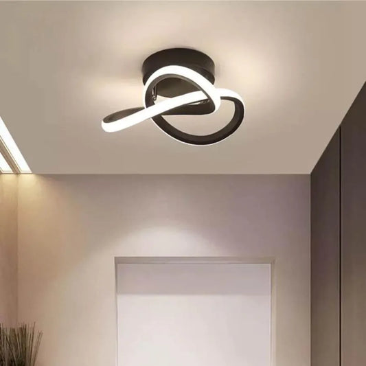 LED lustr VERTEX Flow 24W, průměr 25cm, studené/teplé/neutrální světlo, černá Aplikované LED lustry Výchozí název Alessandro Design