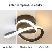 LED lustr VERTEX Flow 24W, průměr 25cm, studené/teplé/neutrální světlo, černá Aplikované LED lustry Výchozí název Alessandro Design
