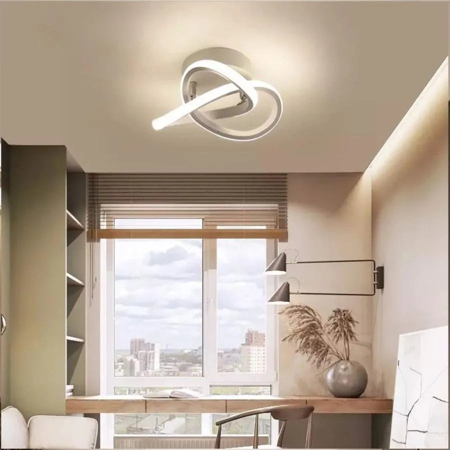 LED lustr VERTEX Flow 24W, průměr 25cm, studené/teplé/neutrální světlo, bílá Aplikované LED lustry Výchozí název Alessandro Design