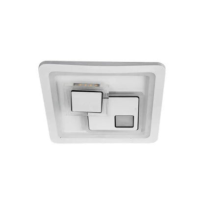 LED lustr KEREN 33W, čtvercový, studené/teplé/neutrální světlo 3000K/4000K/6000K, bílé, kovové a akrylové LED lustry Výchozí název Alessandro Design