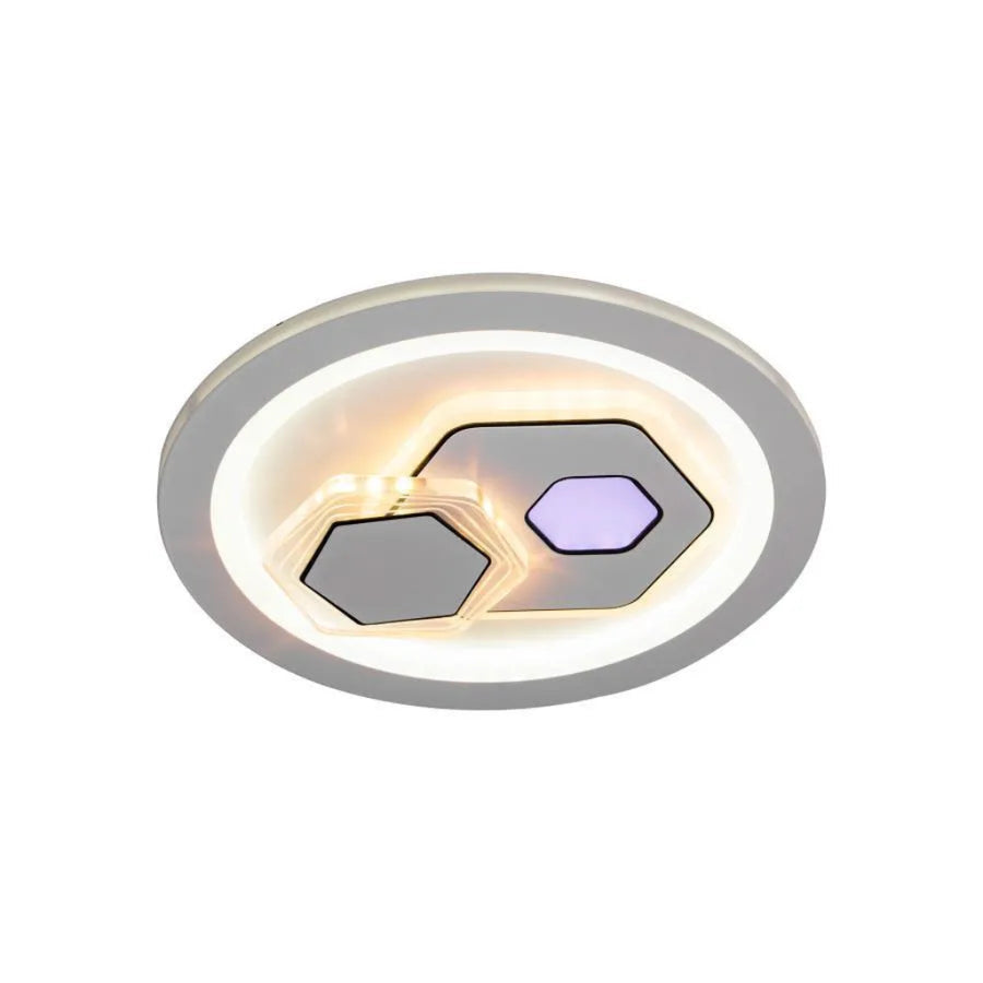 LED lustr KATHLEEN RGB 16W, teplé/neutrální světlo, bílá Aplikované LED lustry Výchozí název Alessandro Design