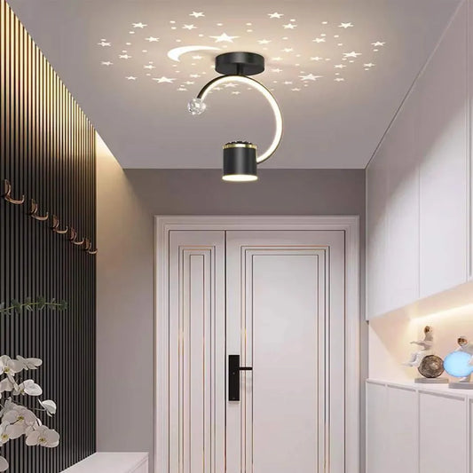 LED lustr KENYA 34W, studené/teplé/neutrální světlo, černý LED lustr Výchozí název Alessandro Design