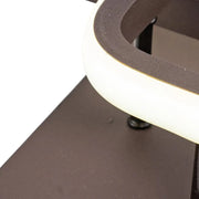 LED lustr LILIA 24W, 2 čtverce, studené/teplé/neutrální světlo, hnědá