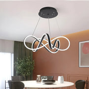 Závěsný LED lustr s dálkovým ovládáním INFINITY HALO 69W, studené/teplé/neutrální světlo, stmívatelné, černé, výškově nastavitelné Moderní lustry Výchozí název Alessandro Design
