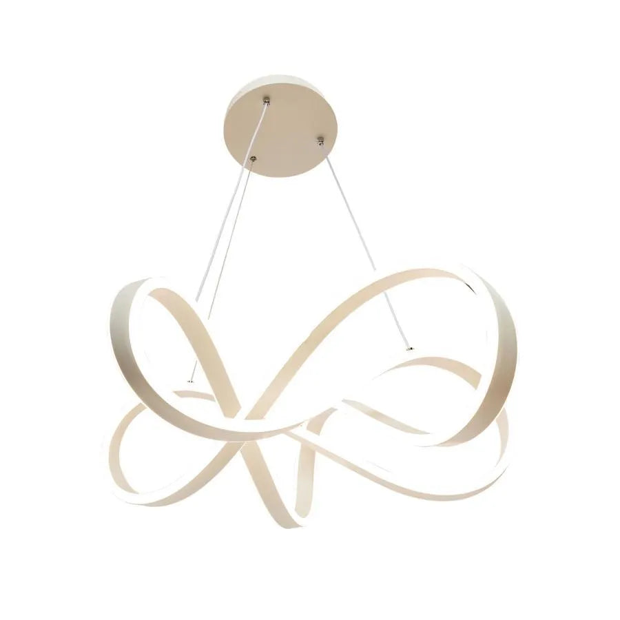Závěsný LED lustr s dálkovým ovládáním INFINITY HALO 69W, studené/teplé/neutrální světlo, stmívatelné, bílé, výškově nastavitelné LED lustry s dálkovým ovládáním Výchozí název Alessandro Design