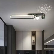 LED lustr MEISSUN 44W, lineární, studené/teplé/neutrální světlo, černý LED lustr Výchozí název Alessandro Design
