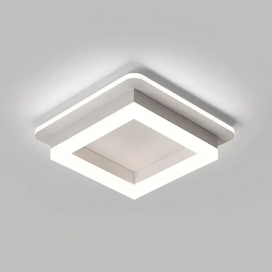 MODERNÍ LED lustr 26W, velikost 19,5x19,5, čtvercový, studené/teplé/neutrální světlo, bílý LED lustr Výchozí název Alessandro Design