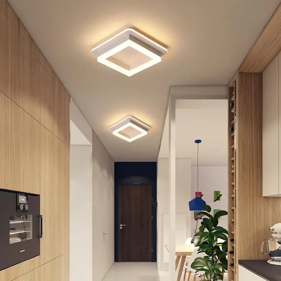MODERNÍ LED lustr 26W, velikost 19,5x19,5, čtvercový, studené/teplé/neutrální světlo, bílý LED lustr Výchozí název Alessandro Design
