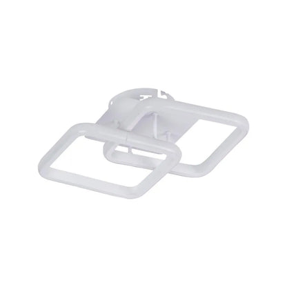 LED lustr LILIA 20W, 2 čtverce, studené/teplé/neutrální světlo, bílá