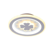 CLOVER LED RGB RŮŽOVÝ lustr 24W, studené/teplé/neutrální světlo, bílá Výchozí název Alessandro Design
