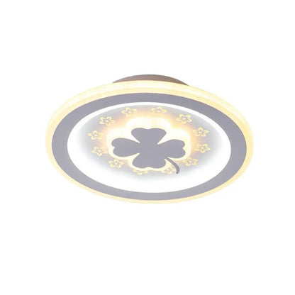 CLOVER LED RGB RŮŽOVÝ lustr 24W, studené/teplé/neutrální světlo, bílá Výchozí název Alessandro Design