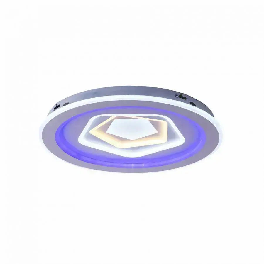 LED lustr s dálkovým ovládáním MEIRA RGB, 180W, studené/teplé/neutrální světlo, stmívatelné, bílé LED lustry s dálkovým ovládáním Výchozí název Alessandro Design