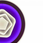 LED lustr s dálkovým ovládáním MEIRA RGB, 180W, studené/teplé/neutrální světlo, stmívatelné, bílé LED lustry s dálkovým ovládáním Výchozí název Alessandro Design