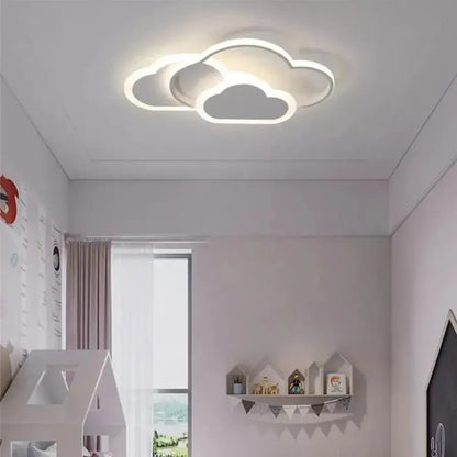 RIOKO LED lustr s dálkovým ovládáním, 48W, 3 mraky, studené/teplé/neutrální světlo, stmívatelné, bílé LED lustry s dálkovým ovládáním Výchozí název Alessandro Design