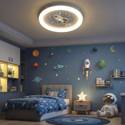 LED lustr ROCKET 49W, Průměr 49cm, Studené/Teplé/Neutrální světlo, Bílá Modrá Dětské lustry Výchozí název Alessandro Design