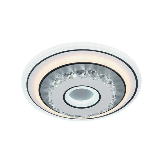 LED křišťálový lustr SERILDA 40W, Průměr 20cm, Studené/Teplé/Neutrální světlo, Bílá