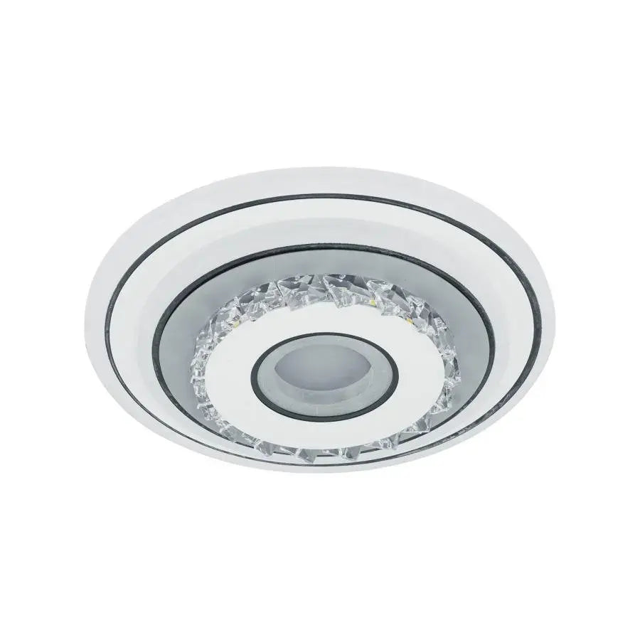 LED křišťálový lustr SERILDA 40W, Průměr 20cm, Studené/Teplé/Neutrální světlo, Bílá