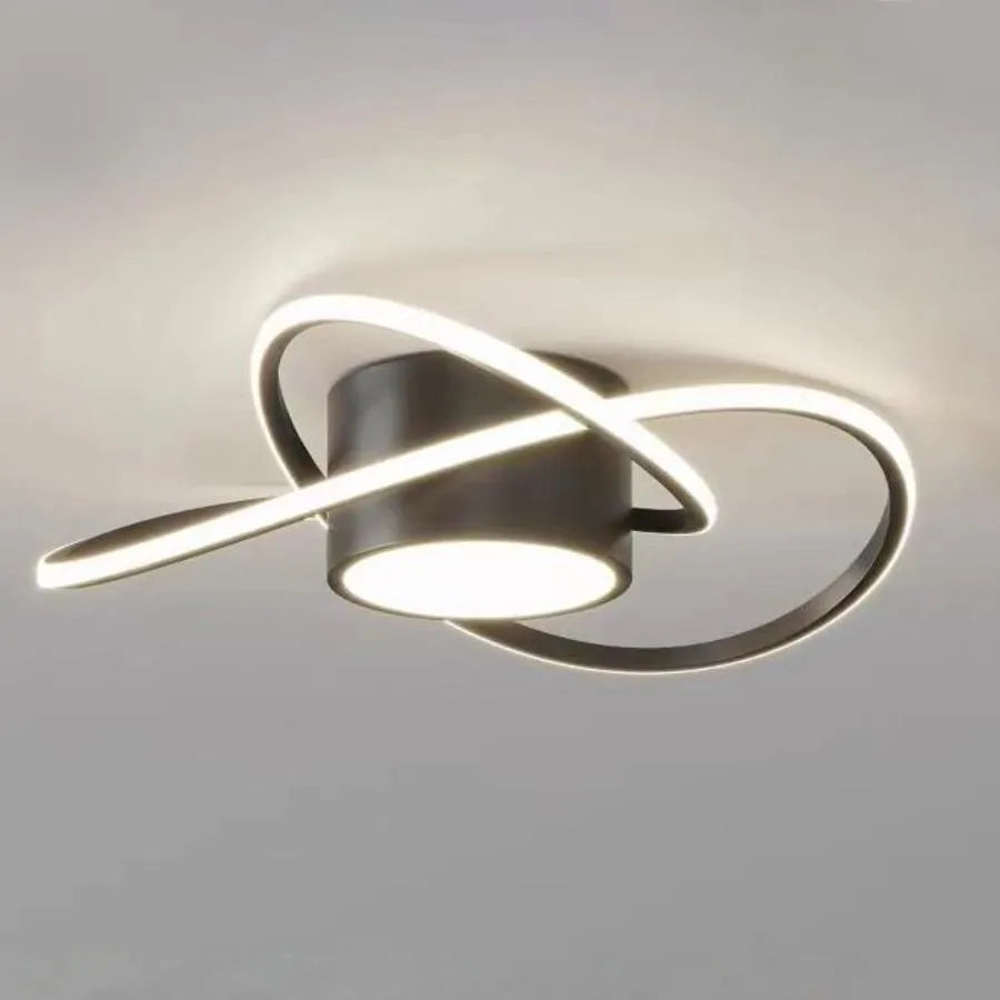 LED lustr MIMA 30W, studené/teplé/neutrální světlo, černé LED lustry Výchozí název Alessandro Design
