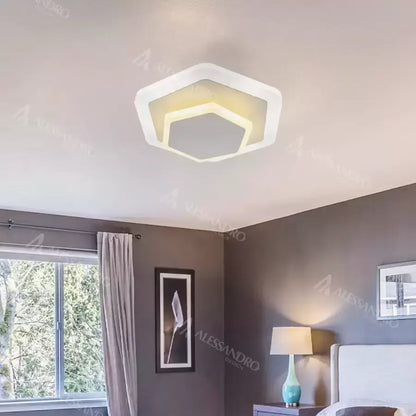 LED lustr SONIA 36W, studené/neutrální světlo, bílá Použité LED lustry Výchozí název Alessandro Design