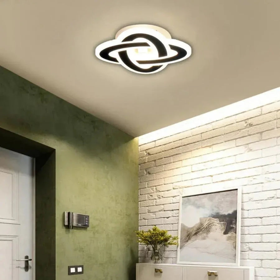 LED lustr CRINELLA 44W, průměr 23cm, studené/teplé/neutrální světlo 3000K/4000K/6000K, černé, kovové a akrylové LED lustry Výchozí název Alessandro Design