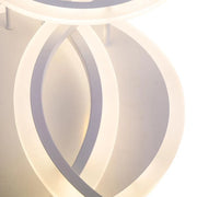 LED lustr s dálkovým ovládáním LUCY 69W, 4 kruhy, studené/teplé/neutrální světlo, stmívatelné, bílý LED lustr s dálkovým ovládáním Výchozí název Alessandro Design