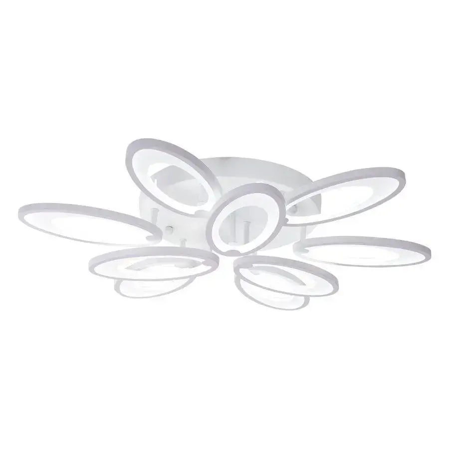 LED lustr s dálkovým ovládáním SUNFLOWER 98W, 9 prvků, studené/teplé/neutrální světlo, stmívatelné, bílé LED lustry s dálkovým ovládáním Výchozí název Alessandro Design
