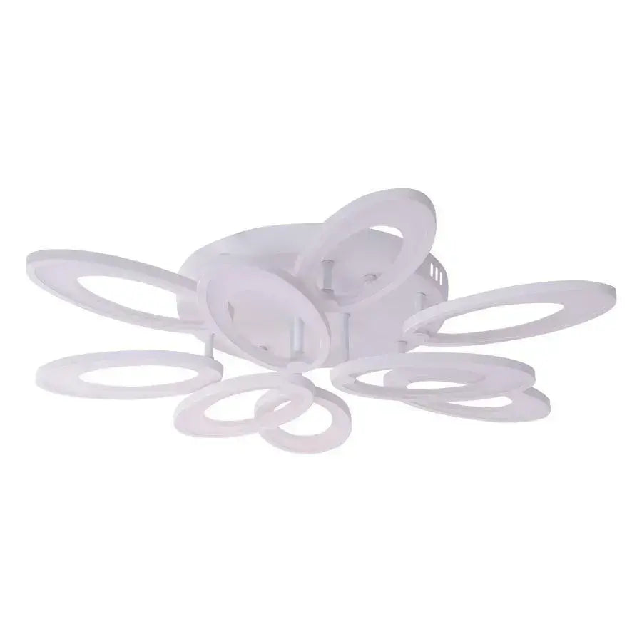 LED lustr s dálkovým ovládáním SUNFLOWER 98W, 9 prvků, studené/teplé/neutrální světlo, stmívatelné, bílé LED lustry s dálkovým ovládáním Výchozí název Alessandro Design
