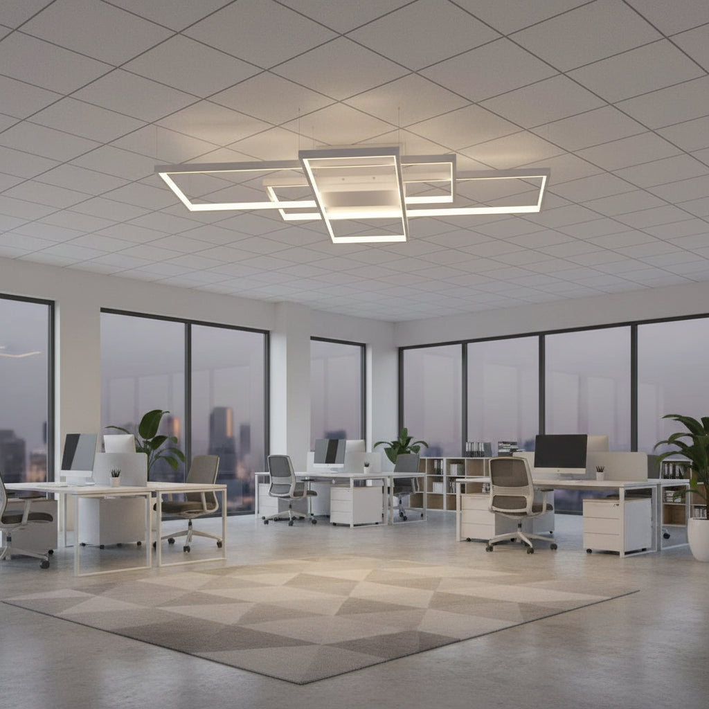 LED lustr s dálkovým ovládáním LANDEN 84W, 3 prvky, studené/teplé/neutrální světlo, stmívatelné, bílé LED lustry s dálkovým ovládáním Výchozí název Alessandro Design