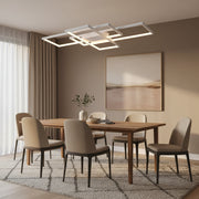 LED lustr s dálkovým ovládáním LANDEN 84W, 3 prvky, studené/teplé/neutrální světlo, stmívatelné, bílé LED lustry s dálkovým ovládáním Výchozí název Alessandro Design