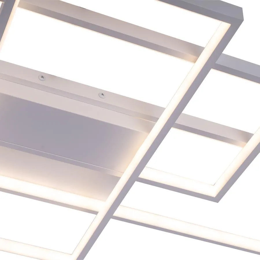 LED lustr s dálkovým ovládáním LANDEN 84W, 3 prvky, studené/teplé/neutrální světlo, stmívatelné, bílé LED lustry s dálkovým ovládáním Výchozí název Alessandro Design