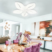 LED lustr s dálkovým ovládáním ORCHID 66W, 5 okvětních lístků, studené/teplé/neutrální světlo, stmívatelné, bílý LED lustr s dálkovým ovládáním Výchozí název Alessandro Design