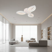 LED lustr s dálkovým ovládáním ORCHID 40W, 3 okvětní lístky, studené/teplé/neutrální světlo, stmívatelné, bílý LED lustr s dálkovým ovládáním Výchozí název Alessandro Design