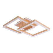 LED lustr s dálkovým ovládáním ARWEN 142W, 2 čtverce, studené/teplé/neutrální světlo, stmívatelné, zlaté LED lustry s dálkovým ovládáním Výchozí název Alessandro Design