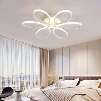 LED lustr s dálkovým ovládáním AYDA 116W, vlnitý, studené/teplé/neutrální světlo, stmívatelné, bílý LED lustr s dálkovým ovládáním Výchozí název Alessandro Design