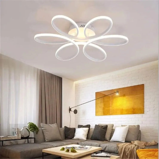 LED lustr s dálkovým ovládáním AYDA 116W, vlnitý, studené/teplé/neutrální světlo, stmívatelné, bílý LED lustr s dálkovým ovládáním Výchozí název Alessandro Design