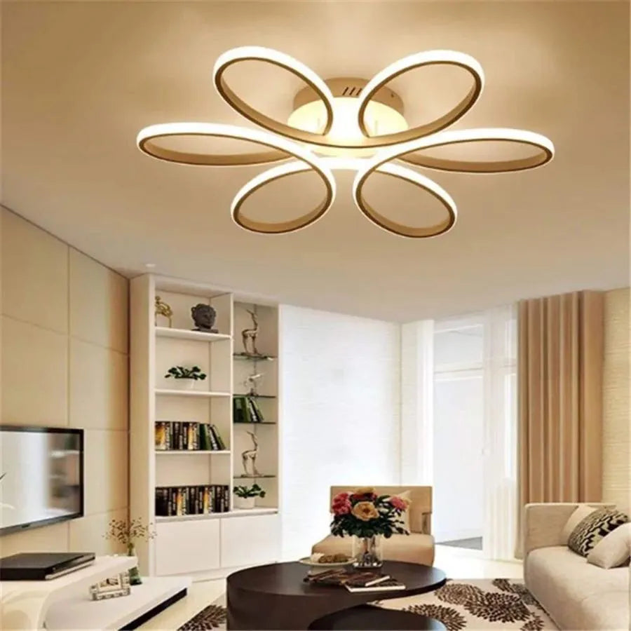 LED lustr s dálkovým ovládáním AYDA 116W, vlnitý, studené/teplé/neutrální světlo, stmívatelné, bílý LED lustr s dálkovým ovládáním Výchozí název Alessandro Design