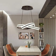 Závěsný LED lustr s dálkovým ovládáním INFINITY LOOP 61W, studené/teplé/neutrální světlo, stmívatelné, černé, výškově nastavitelné LED lustry s dálkovým ovládáním Výchozí název Alessandro Design