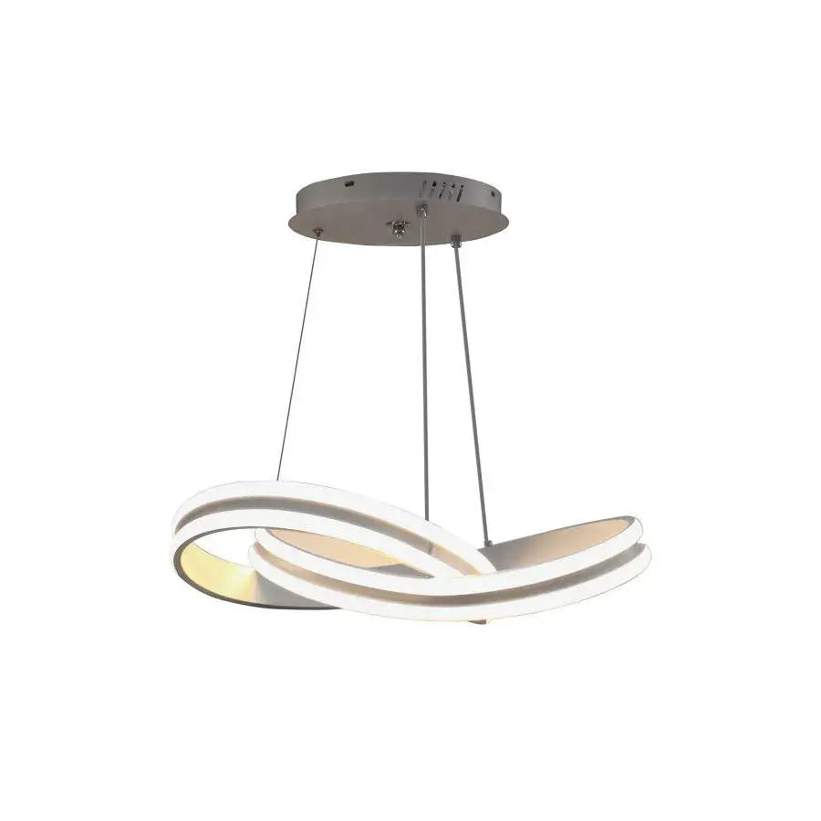 Závěsný LED lustr s dálkovým ovládáním INFINITY LOOP 120W, studené/teplé/neutrální světlo, stmívatelné, bílé, výškově nastavitelné Moderní lustry Výchozí název Alessandro Design